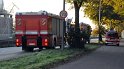 LKW faehrt in den Rhein Langel Hitdorf Faehre P057